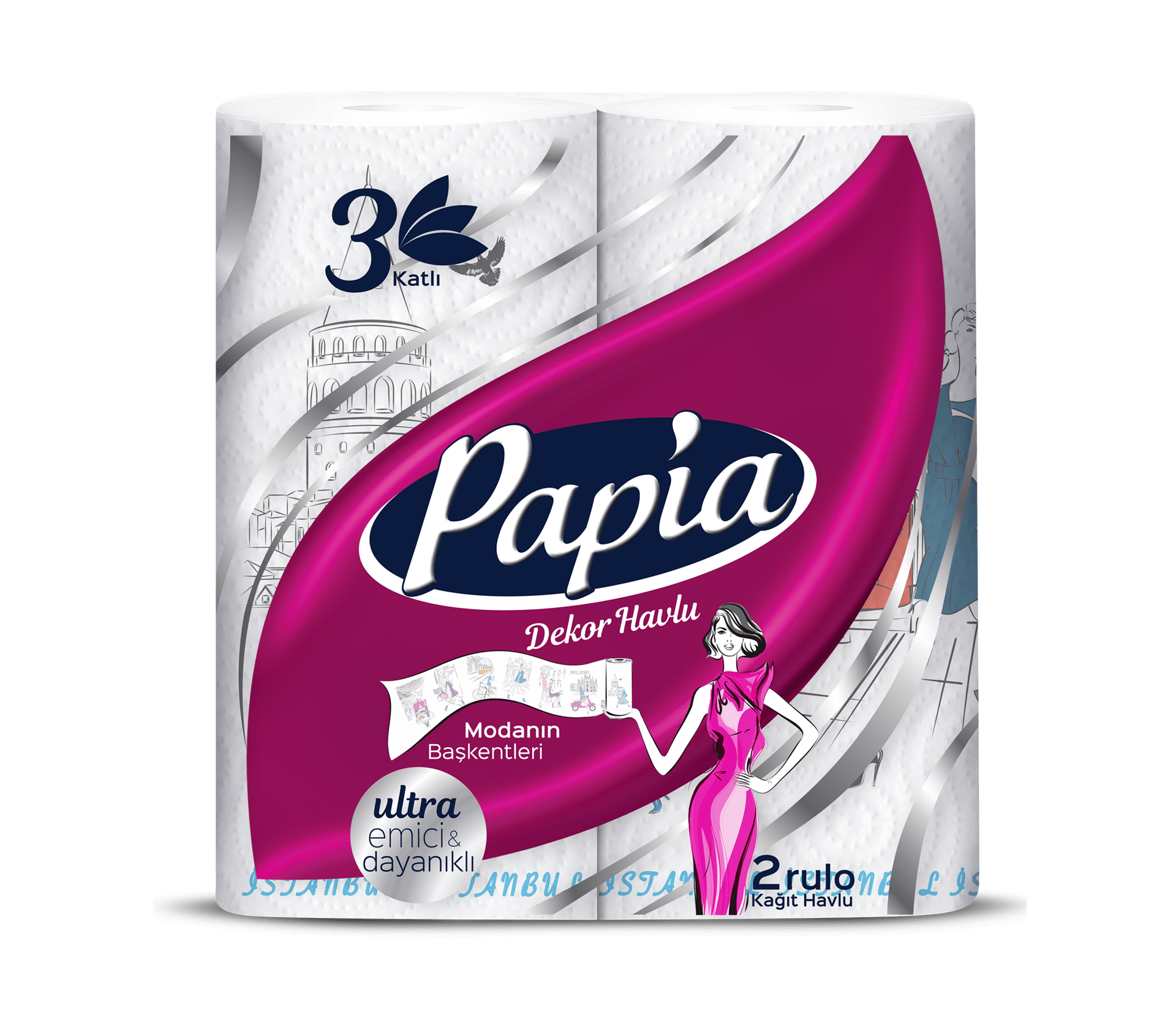 Кухненска ролка PAPIA Decor 2 бр.